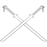 White Dual Katanas
