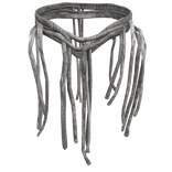 White Dune Wasteland Leather String Scarf 1.0