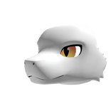 White Eastern Dragon Head