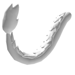 White Eastern Dragon Tail 