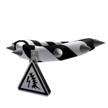 White Electric Arc Flash Warning Caution Collar