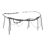 White Beaded Archival Vkei Waist Belt