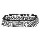 White Emo Chrome Bracelet