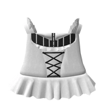 † white emo doll ruffle dress 