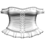 white emo gothic protagonist off shoulder dress