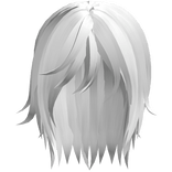 White Emo Long Messy Vkei Boy Hair