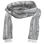 White Emo Long Scarf