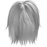 White Emo Messy Parted Boy Hair