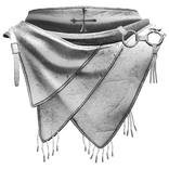 White Emo Ring Cross Grunge Gothic Neck Scarf