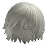 white emo vkei anime hair [black tips]