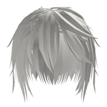 White Emo Vkei Anime Hairstyle