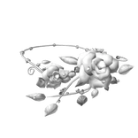 [🌹] White Enchanted Rose Necklace 1.0