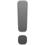 White Exclamation Point