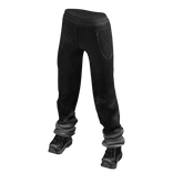 🤍White Fade Grungy Sweatpants with shoes