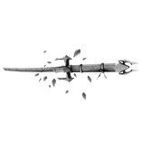 White Fantasy Blossom Katana