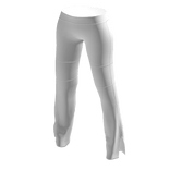 White flared pants