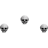 White Floating Skulls