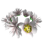 White Flower Floral Crown For Spring Fairy Picnic