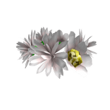 White Flower Floral Crown For Spring Fairy Picnic