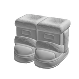 White Fluffy Fur Boots