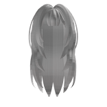 White Fluffy Layered Hair w/  Bangs