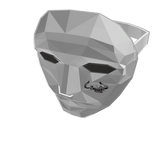 White Front Man Mask