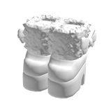 White Fuzzy Platform Boots