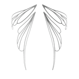 White Gleaming Fairy Wings