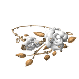 [🌹] White Gold Enchanted Rose Necklace 1.0