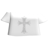 white goth cross shirt