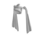 🫧 White Goth Leather Crop Top Cape Sleeves