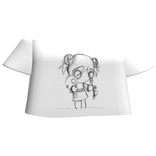 white goth puppet shirt