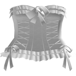⸸꒱ white gothic babydoll corset princess dress
