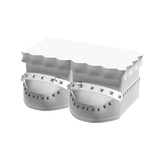 White Gothic Emo Studded Shoes