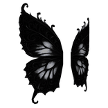 White gothic fairy wings