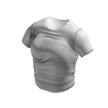 🤍 White Gothic Logo Cropped Tee