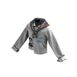 White Graphic Scarf
