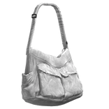 White Grunge Side Bag (No Headphones)