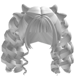 White Gyaru Pigtails w/ Bows