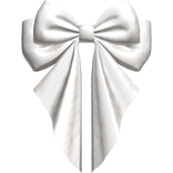 white hair bow
