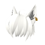White Hair With Cat Ears