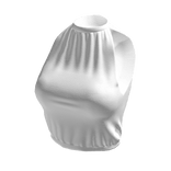 White halter crop top