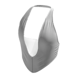 White Halter Party Tank Crop Top