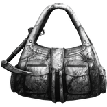 White Handheld Dirty Cargo Bag w/ Scythe