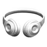 White Headphones Neck