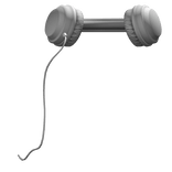 White Headphones Shoulder