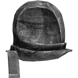 White Headscarf Hood Wrap