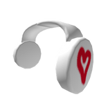 White Heart Headphones