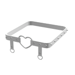 ♡ : white heart spiked thigh garter belt 