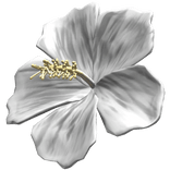 White Hibiscus Summer Hair Flower